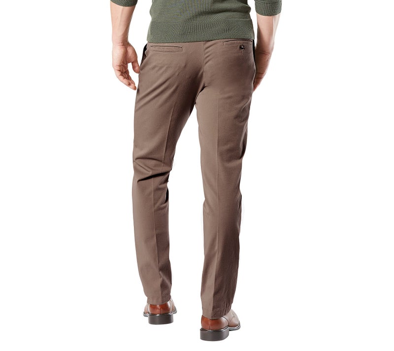 Dockers Men's Straight Fit Workday Khaki Smart 360 Flex Pants (Regular and Big & Tall), Dark Pebble, 36W x 32L - Image 2